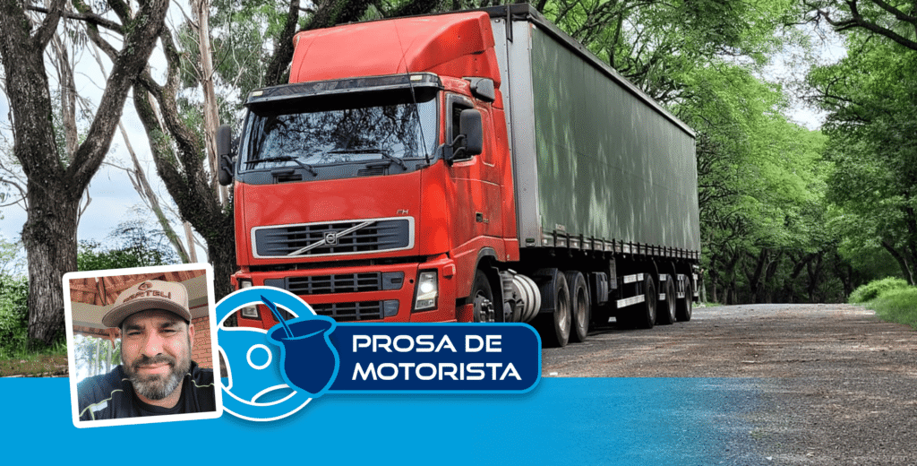 Fotografia ilustrativa com texto Prosa de Motorista