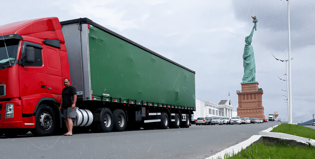 Fotografia ilustrativa de Alessandro da ricfat, que conquistou seu caminhão