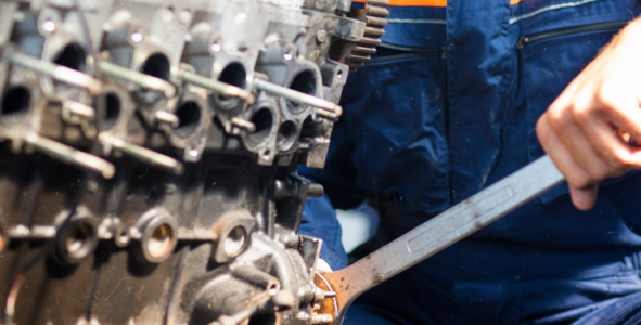 Fotografia ilustrativa de manutenção de caminhão volvo caixa i-shift - mecânica berteli