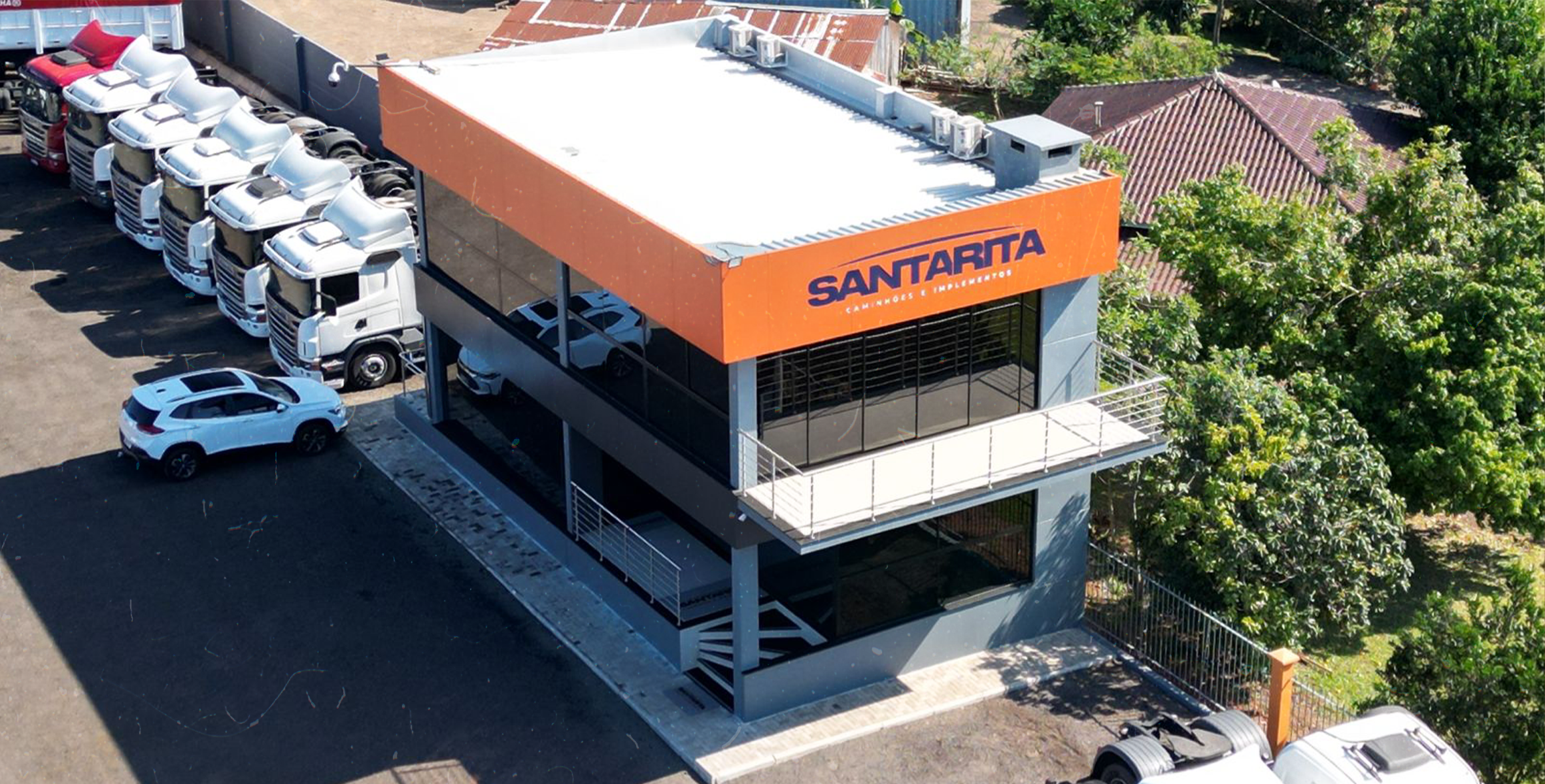 Fotografia aérea da Loja Santa Rita